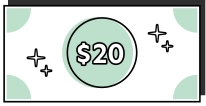 $20 cash reward