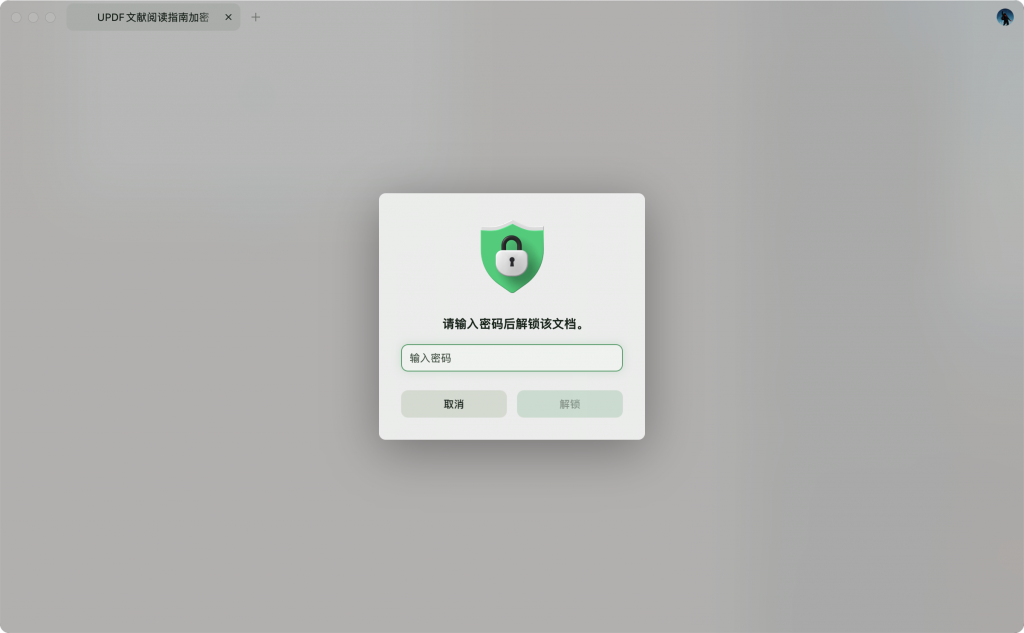 打开加密PDF文档