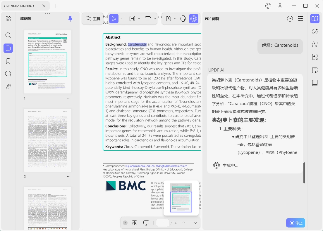 解释PDF文档专业术语