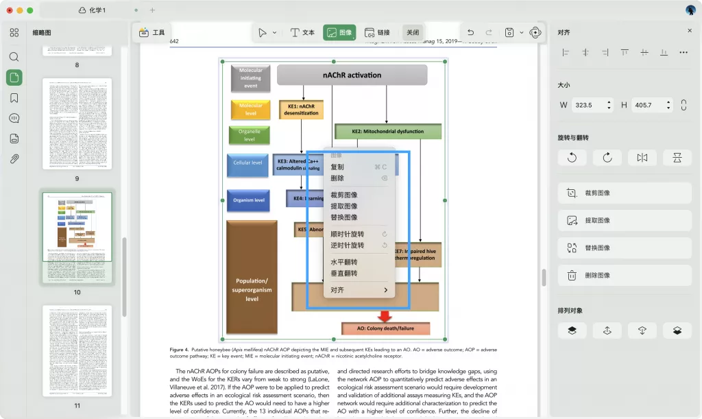 在 Mac 上编辑 PDF 图片