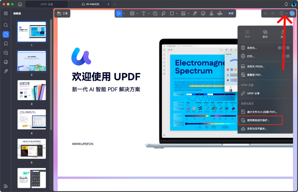 使用密码进行保护