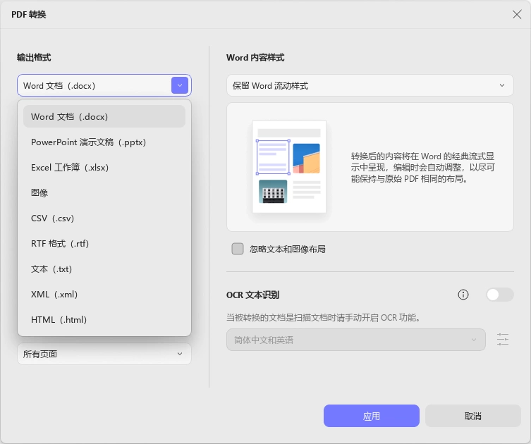 转换格式
