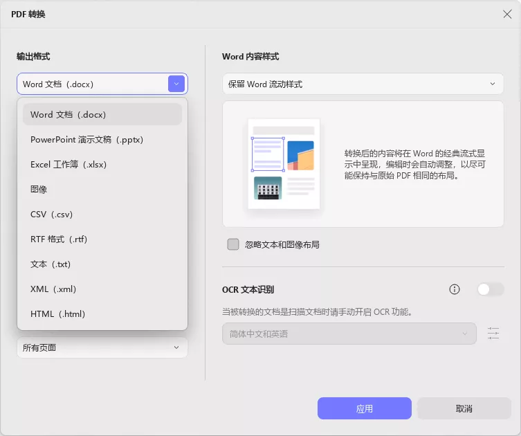 转换格式
