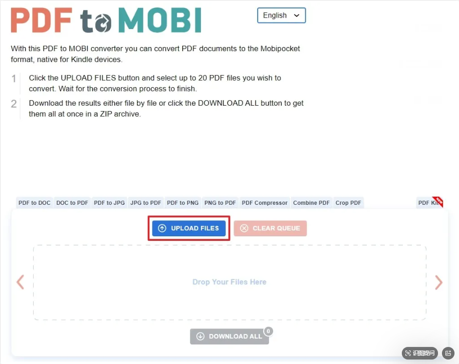 PDF to MOBI