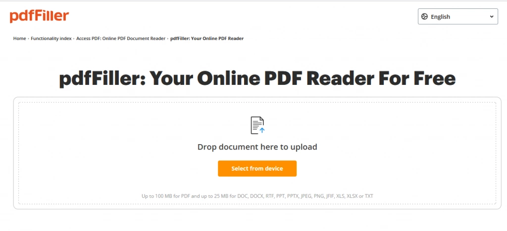 pdfFiller 官网