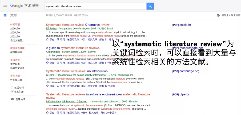系统性文献检索